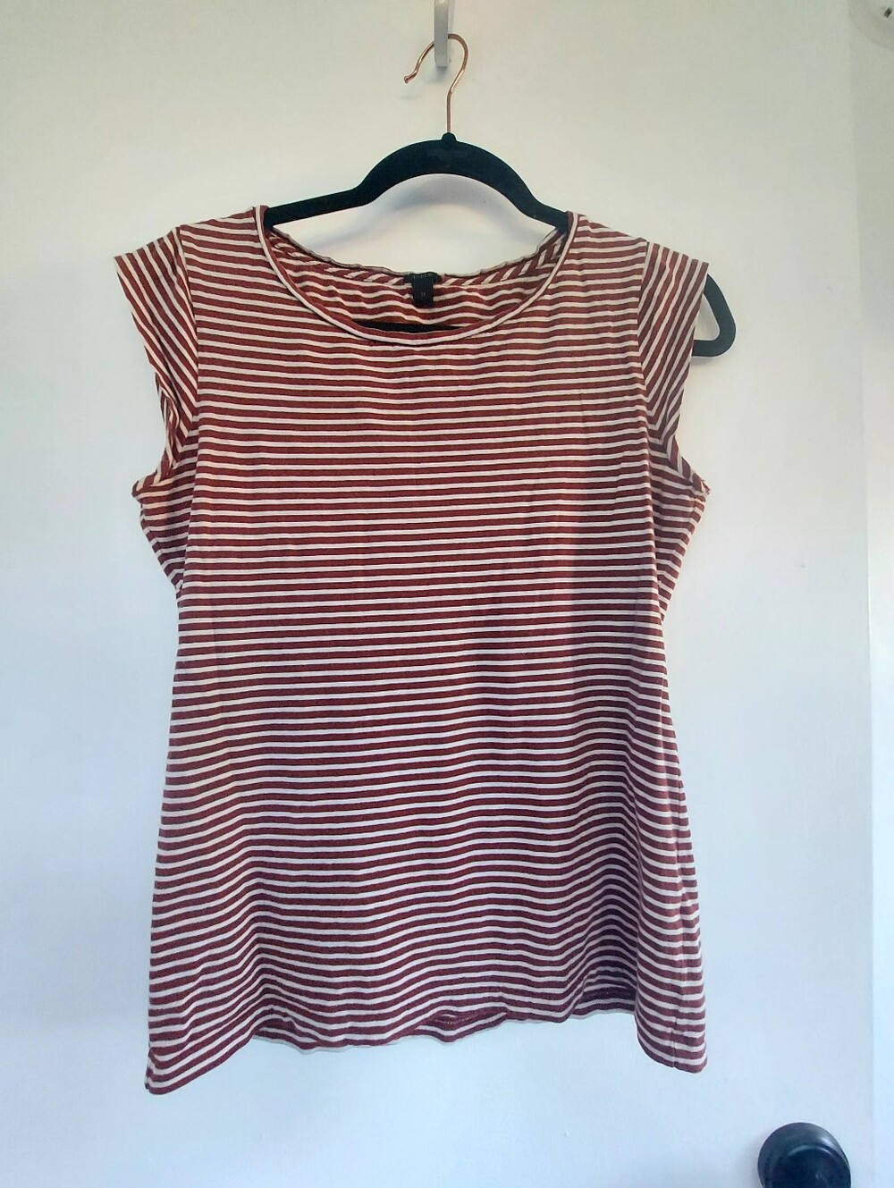Cotton Linen Stripe Top